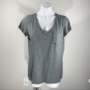 Columbia Light Gray Short SleeveD XL V Neck Shirt